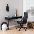 Angus Writing Desk - Black Melamine