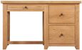 Appleby Oak Single Pedestal Office Desk - 3 Drawers