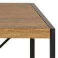 Bahamas Black and Oak Office Desk