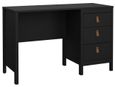 Barcelona Black 3 Drawer Desk