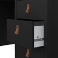 Barcelona Black 3 Drawer Desk