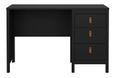 Barcelona Black 3 Drawer Desk