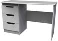 Bella Grey 3 Drawer Desk