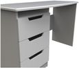 Bella Grey 3 Drawer Desk