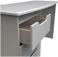 Bella Grey 3 Drawer Desk
