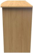 Bella Oak Effect 3 Drawer Desk