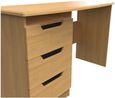 Bella Oak Effect 3 Drawer Desk
