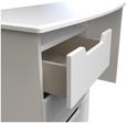 Bella White Ash 3 Drawer Desk