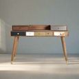 Bonham Desk - Mango Wood - 5 Drawer