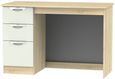 Camden Gloss Cashmere and Oak Effect 3 Drawer Desk