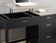 Castro Lift Top Office Desk in Black - 9257196COMUK