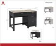 Castro Lift Top Office Desk in Black - 9257196COMUK