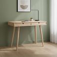 Century Writing Desk - 2 Drawer - Oak