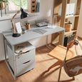 Clearance - Rauch Lias Silk Grey Desk - FSS15413
