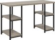 Elliott Double Pedestal Desk in Distressed Grey Oak - 9832096PCOMUK