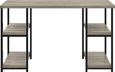 Elliott Double Pedestal Desk in Distressed Grey Oak - 9832096PCOMUK
