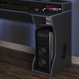 Enzo Gaming Desk - Black and Blue