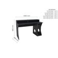 Enzo Gaming Desk - Black and Blue