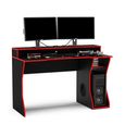 Enzo Gaming Desk - Black and Red