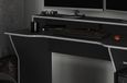 Enzo Gaming Desk - Black and Silver