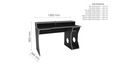 Enzo Gaming Desk - Black and Silver