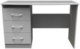 Eve Grey 3 Drawer Desk