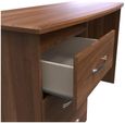 Eve Walnut Effect 3 Drawer Desk