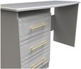 Faye Grey 3 Drawer Desk