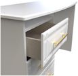 Faye White 3 Drawer Desk