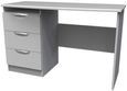 Flora Grey 3 Drawer Desk