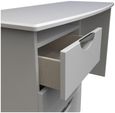 Flora Grey 3 Drawer Desk