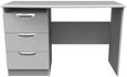 Flora Grey 3 Drawer Desk