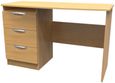 Flora Oak Effect 3 Drawer Desk
