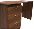 Flora Walnut Effect 3 Drawer Desk