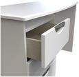 Flora White 3 Drawer Desk