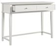 Francis 2 Drawer Writing Desk in White - 7919013COMUK