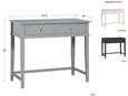Francis 2 Drawer Writing Desk in White - 7919013COMUK