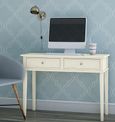 Francis 2 Drawer Writing Desk in White - 7919013COMUK
