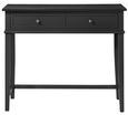 Francis Painted 2 Drawer Writing Desk in Black - 7919872COMUK