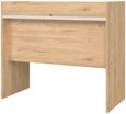 Function Plus Oak Effect and White 2 Drawer Desk