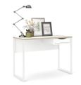 Function Plus White 1 Drawer Desk