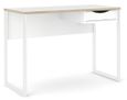 Function Plus White 1 Drawer Desk