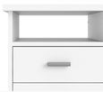 Function Plus White 4 Drawer Single Desk