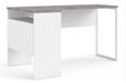 Function Plus White and Grey 2 Drawer Corner Desk