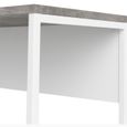 Function Plus White and Grey 2 Drawer Corner Desk
