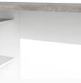 Function Plus White and Grey 2 Drawer Corner Desk