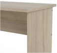 Function Plus White and Oak Effect 3 Drawer Single Desk
