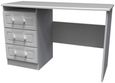 Gina Grey 3 Drawer Desk