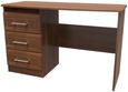 Gina Walnut Effect 3 Drawer Desk