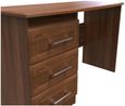 Gina Walnut Effect 3 Drawer Desk